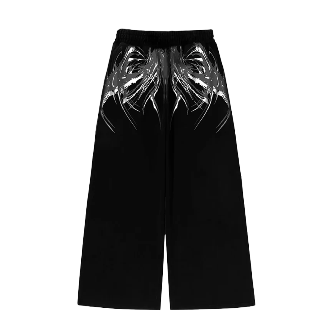 Flame Web Baggy Pants