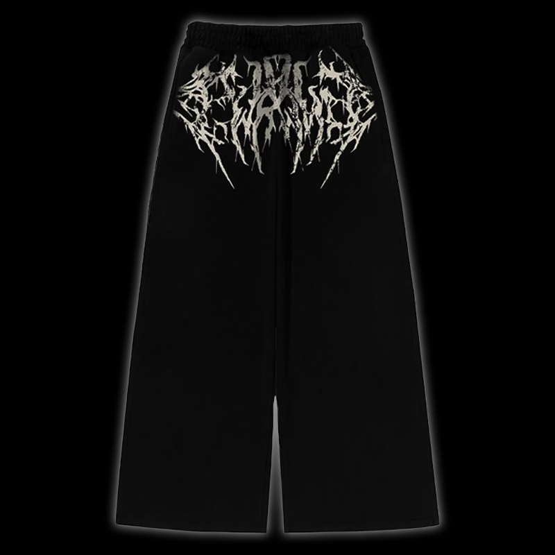 Dark Scrip Baggy Pants