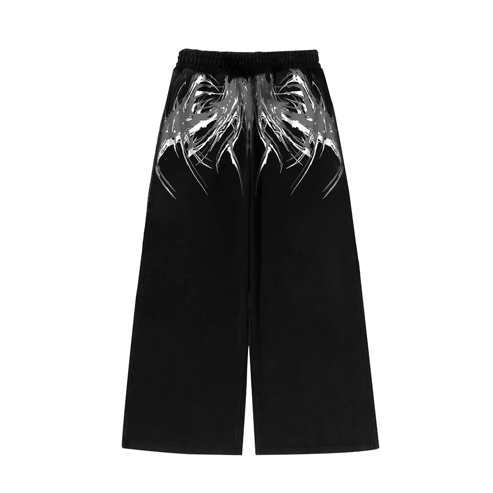 Flame Web Baggy Pants